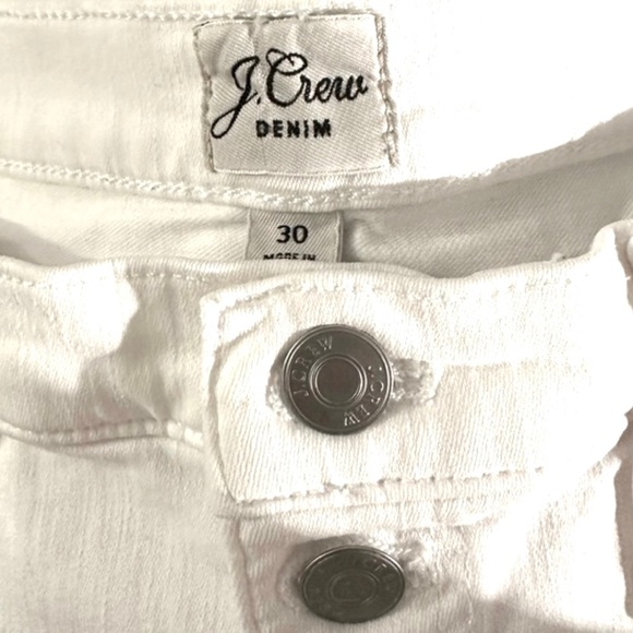 J. Crew 10" Vintage Slim-Straight Jean in White - Picture 13 of 16
